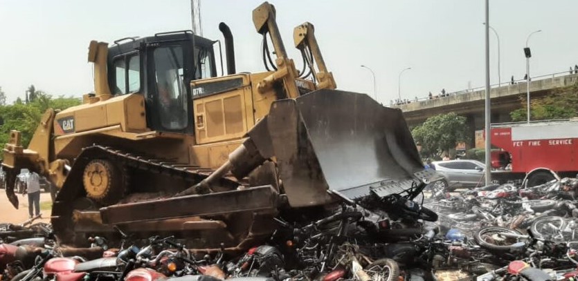 The Impact of Crushing Impounded Bikes and Vehicles in Nigeria